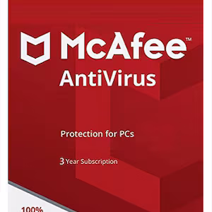McAfee AntiVirus PC 1 Device 3 Years McAfee Key